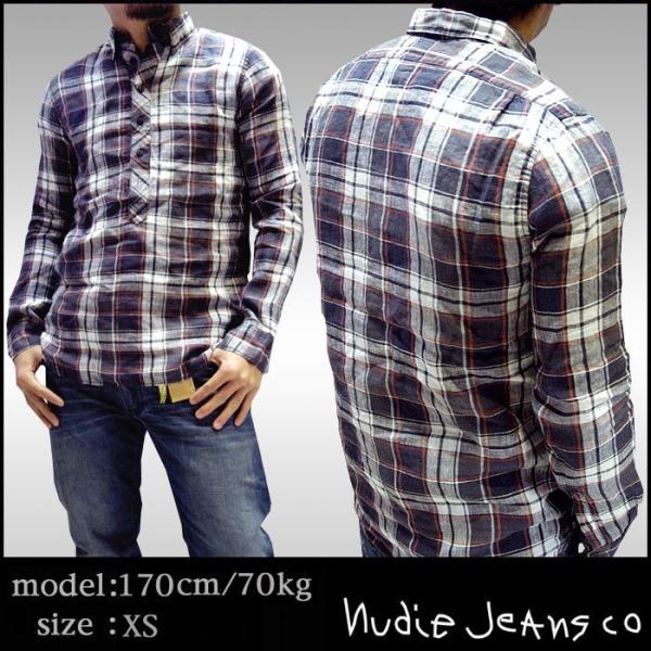 nudie jeans ヌーディージーンズ　チェック柄長袖シャツ Nudie Jeans 100種類以上品揃え ヌーディージーンズ NUDIE JEANS