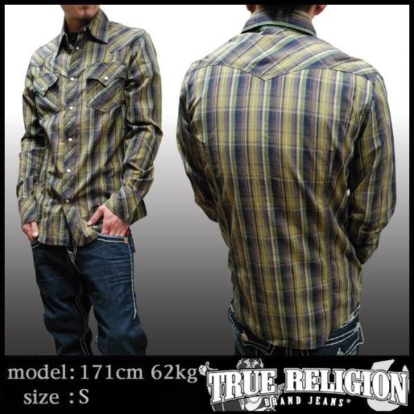 TRUE RELIGION トゥルーレリジョン メンズ コットン 長袖 チェック