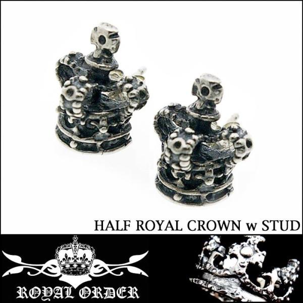 ロイヤルオーダー　ピアス ロイヤルオーダー TINY CROWN STONE STUDS（1個単位) 詳細ページ