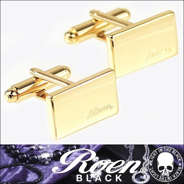 Roen（ロエン） 【即納】ロエン カフスボタン ゴールド Roen BLACK ROT