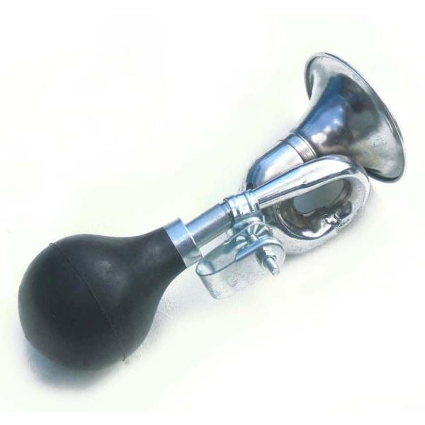 自転車 パーツ 300種類以上カスタム好きに ★ シングル ラッパホーン クローム パフパフ 自転車部品 ホーン ベル カスタム 部品 アクセサリー 改造 ラッパ クロスバイク ビーチクルーザー BMX MTB マウンテンバイク チョッパー...