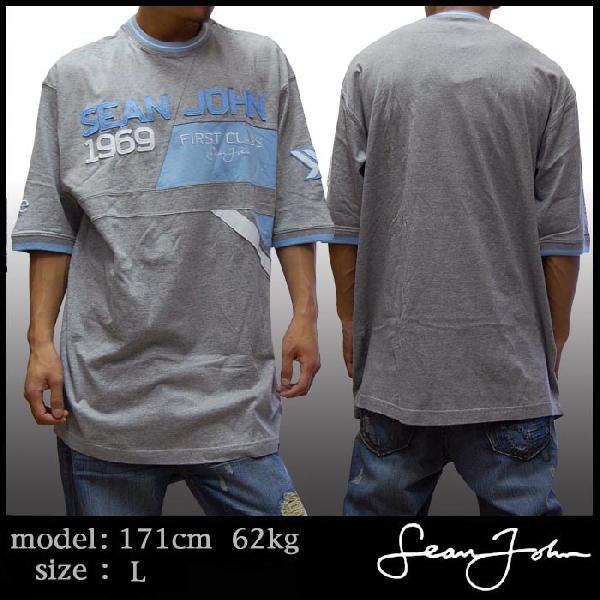 32%OFF】 SeanJohn ショーンジョン 1969 Tシャツ グレー Sean John