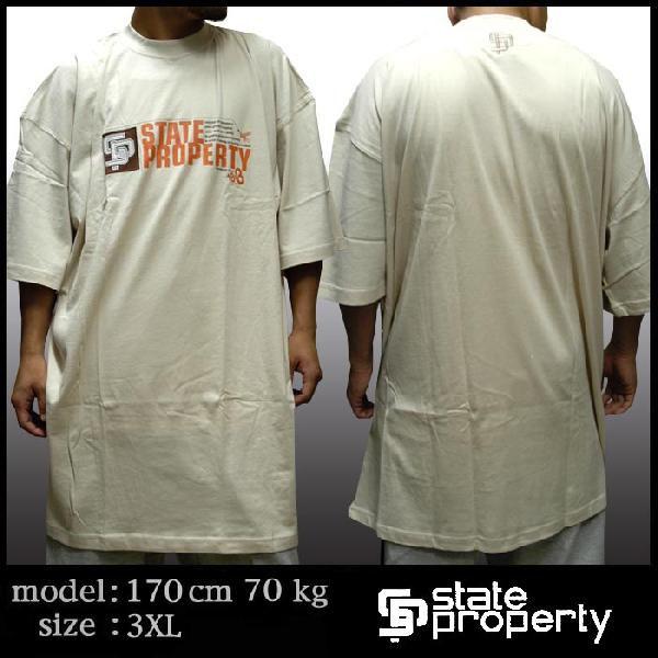 40%OFF 3XL State Property ステイト プロパティ Tシャツ ベージュ 