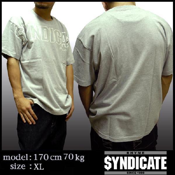 ライムシンジケート RHYME SYNDICATE メンズ ロゴ Tシャツ グレー 