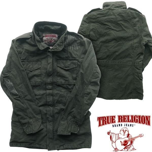 トゥルーレリジョン メンズ True Religion ミリタリー ジャケット アーミー ダメージ ヴィンテージ グリーン Jacket 長袖 セレブ 愛用 ブランド ファッション True Religion Jkt17 セレクトショップ クルーズ世田谷 通販 Yahoo ショッピング