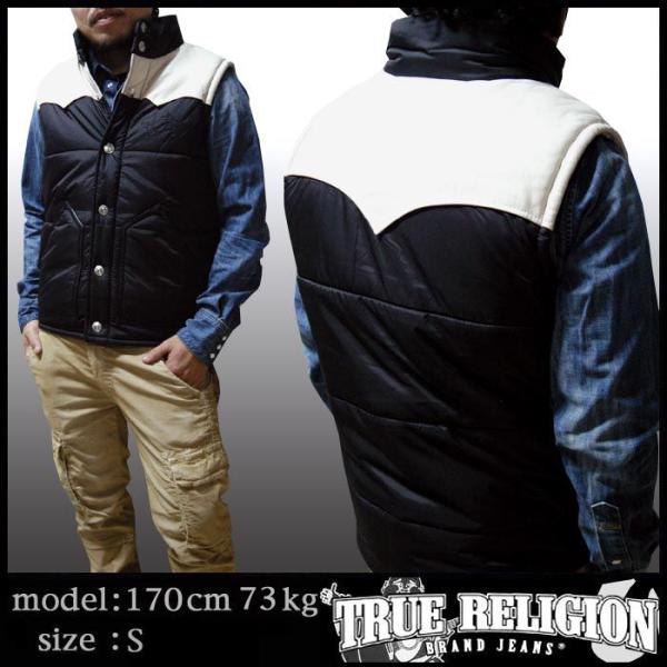 TRUE RELIGION（トゥルーレリジョン） メンズ レザー ベスト アウター