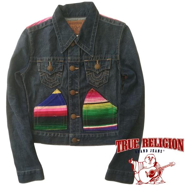 TRUE RELIGION トゥルーレリジョン　ダウンジャケット TRUE RELIGION（トゥルーレリジョン） レディース デニムジャケット