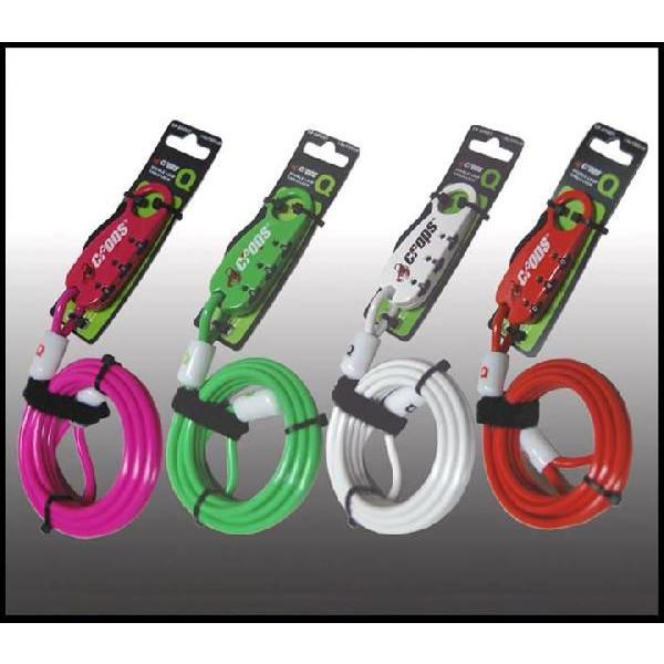 Crops クロップス Q ダブル ループ ワイヤーロック CP-SPD07 ピンク