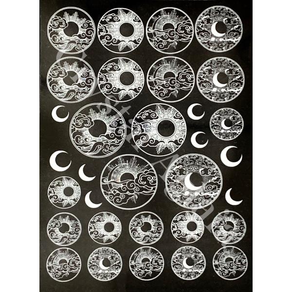 和柄背景 太陽と月 ホワイト Caswh070 Crystal Aglaia 通販 Yahoo ショッピング