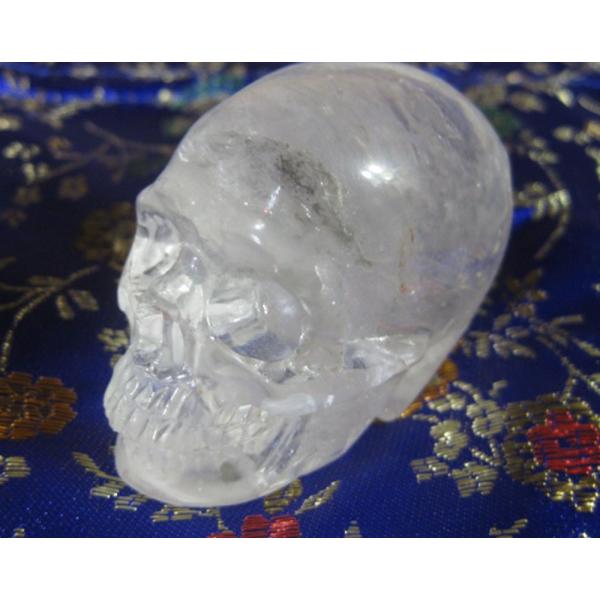 ドクロ　クリスタル　アート 天然水晶髑髏（ クリスタルスカル ) 精巧手彫り限定品 超古代の叡智