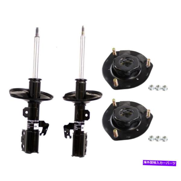 サスペンション サーブ9-3 2 x Monroe OESpectrum Front Suspension Strut &amp; Mounts Kit