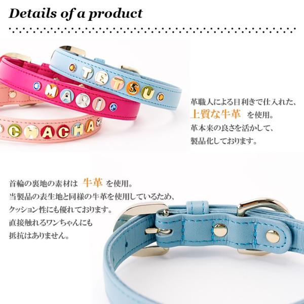 犬 首輪 名前入り おしゃれ 革 中型犬 犬首輪 犬の首輪 ポップカシメ Buyee 日本代购平台 产品购物网站大全 Buyee一站式代购 Bot Online
