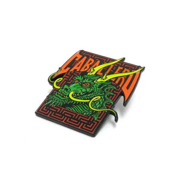 POWELL PERALTA BADGE パウエルペラルタ バッジ CAB STREET DRAGON LAPEL PIN GREEN スケートボード スケボー
