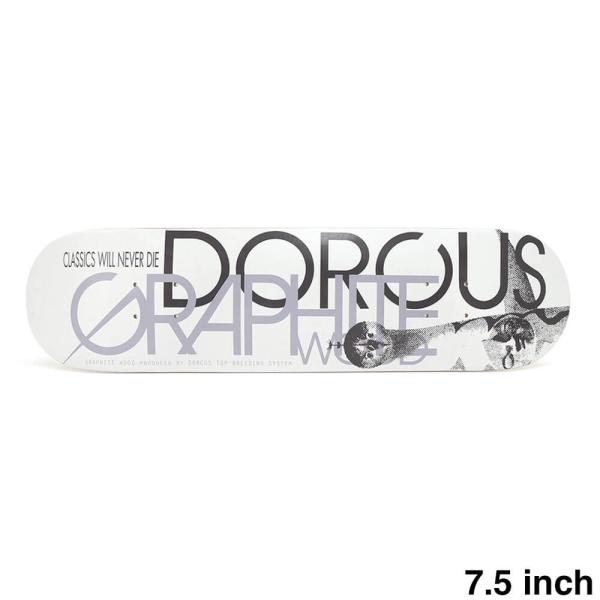 DORCUS DECK ドーカス デッキ TEAM GRAPHITE WOOD OSAKA WHITE 7.5 スケートボード スケボー