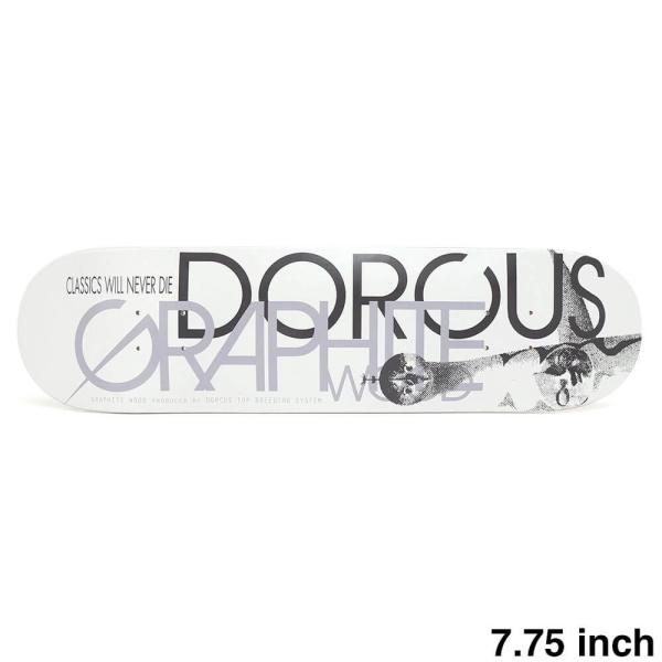 DORCUS DECK ドーカス デッキ TEAM GRAPHITE WOOD OSAKA WHITE 7.75 スケートボード スケボー