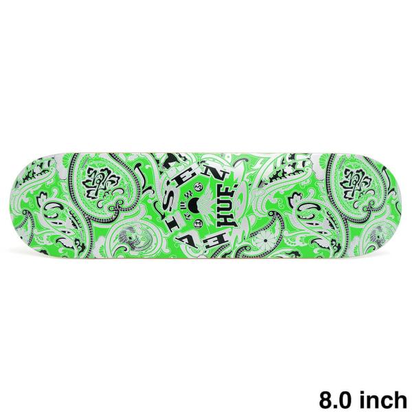 EVISEN DECK エビセン デッキ HUF X PAISLEY 8.0 スケートボード
