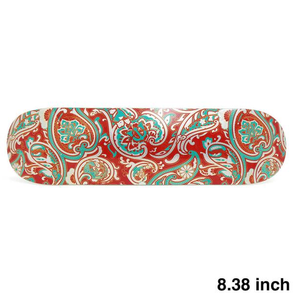 EVISEN DECK エビセン デッキ TEAM PAISLEY RED TURQUOISE 8.38