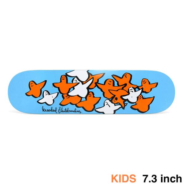 KROOKED TEAM BIRD キッズサイズ 7.3 KROOKED DECK クルキッド デッキ（子供用） TEAM BIRD 7.3 スケート