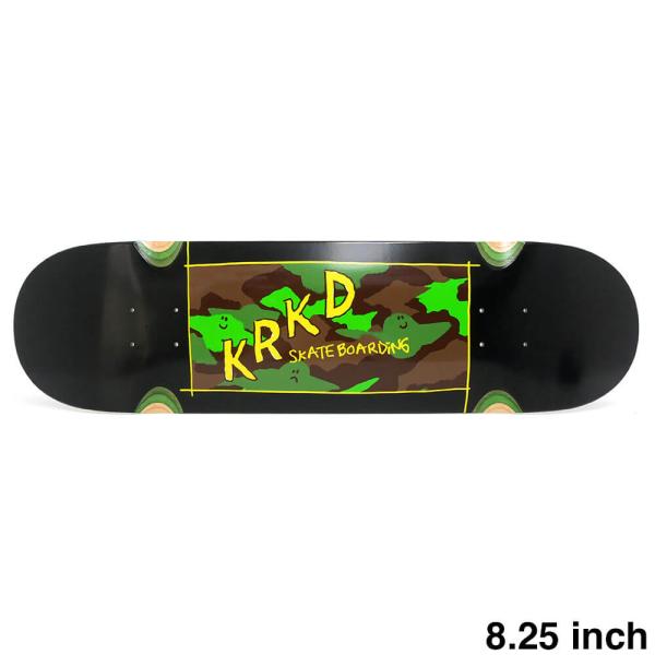 KROOKED DECK クルキッド デッキ TEAM KAMO BLACK 8.25 WHEEL WELLS