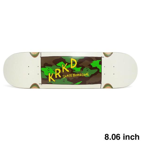 KROOKED DECK クルキッド デッキ TEAM KAMO WHITE 8.06 WHEEL WELLS