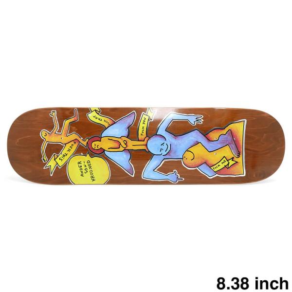 KROOKED DECK クルキッド デッキ MIKE ANDERSON STACK BROWN STAIN 8.38 スケートボード スケボー