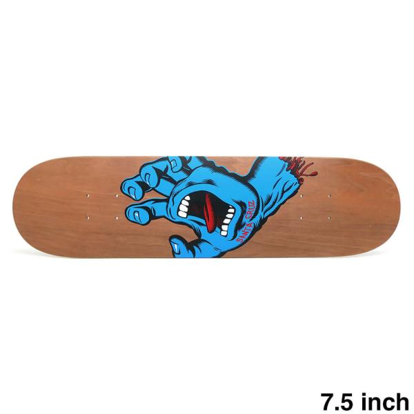 スケボー！SANTA CRUZ SANTA CRUZ DECK サンタクルーズ デッキ TEAM SCREAMING HAND BROWN