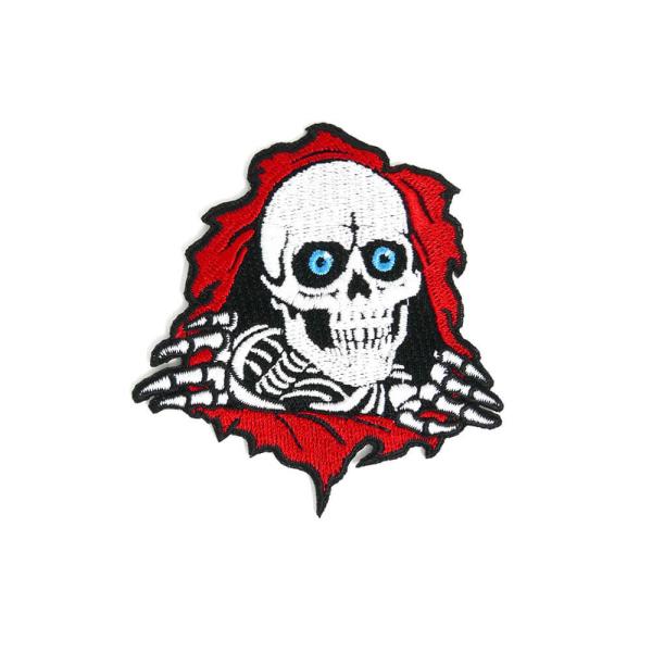 POWELL PERALTA PATCH pEGy^ by RIPPER 3INCH WHITE/RED/BLACK XP[g{[h XP{[