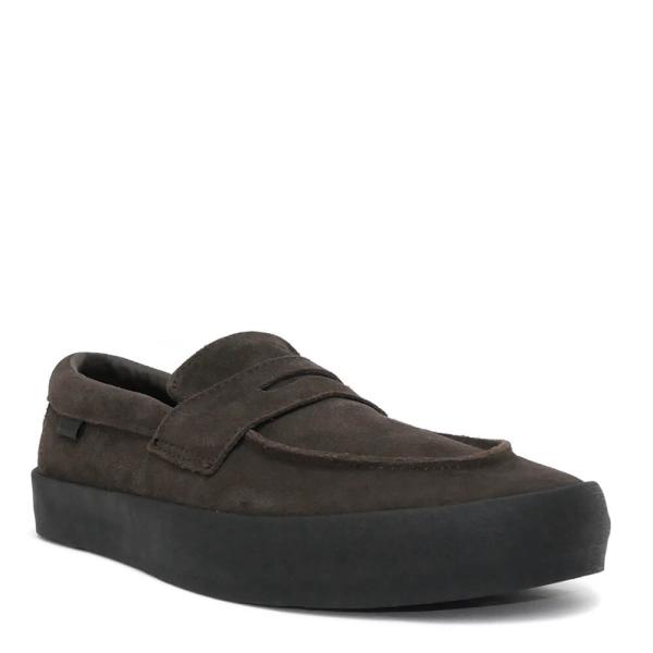 VANS SHOES バンズ シューズ スニーカー SKATE LOAFER SUEDE BROWN/BLACK（US企画） スケートボード スケボー