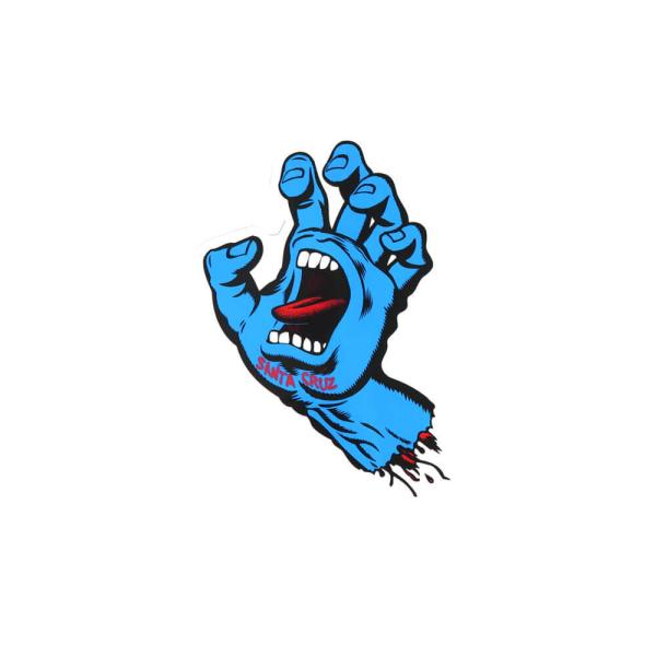 SANTA CRUZ STICKER �T���^�N���[�Y �X�e�b�J�[ SCREAMING HAND 330 BLUE �X�P�[�g�{�[�h �X�P�{�[