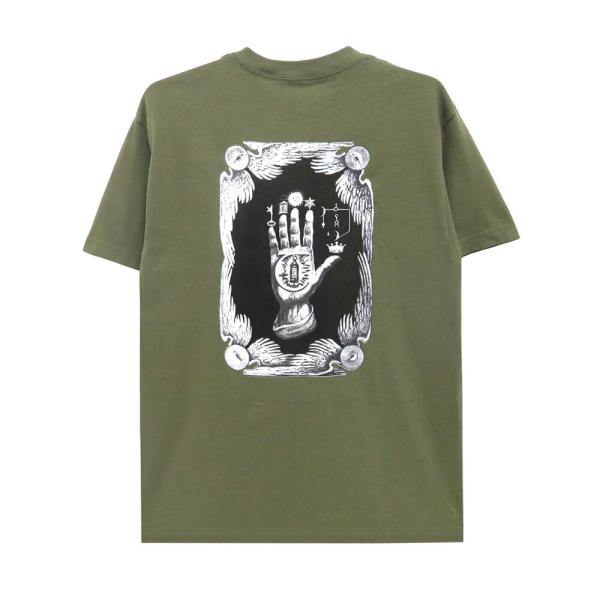 セール）THEORIES T-SHIRT セオリーズ Tシャツ HAND OF THEORIES OLIVE