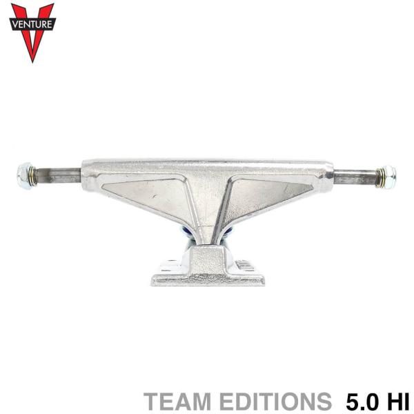 スケートボード Venture Team Trucks 5.0 HI VENTURE TRUCK ベンチャー トラック TEAM EDITIONS ALL POLISHED 5.0