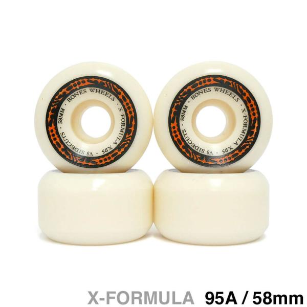 スケートボード BONES X-FORMULA 95A SIDECUT 52mm BONES WHEEL ボーンズ ウィール X-FORMULA 95A V5 SIDECUT 26 58mm