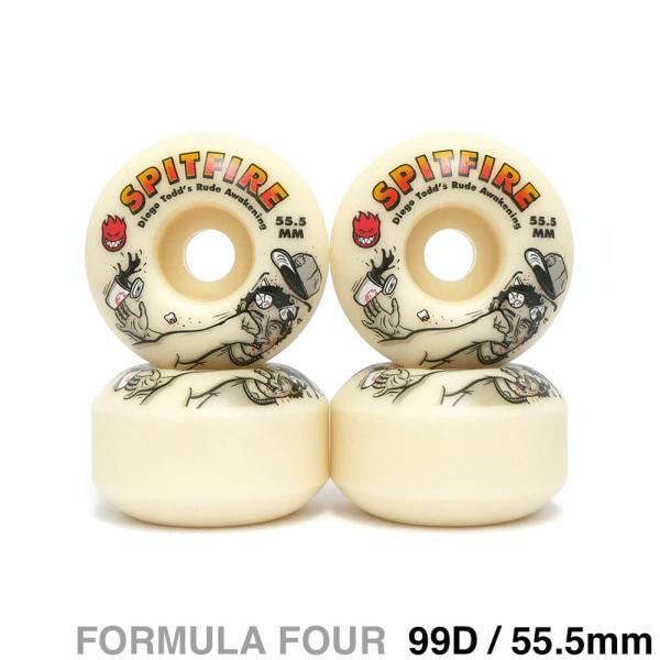 SPITFIRE WHEEL スピットファイヤー ウィール FORMULA FOUR（F4）99D CLASSIC DIEGO TODD RUDE AWAKENING 55.5mm スケートボード スケボー