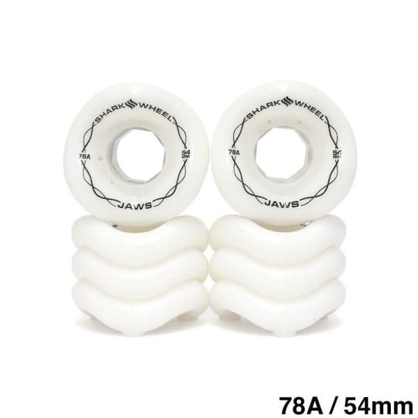 12☆新品 未開封☆ シャークウィール 54mm 78a ホワイト Shark Wheel White Jaws 54mm/78a Skateboard Wheels