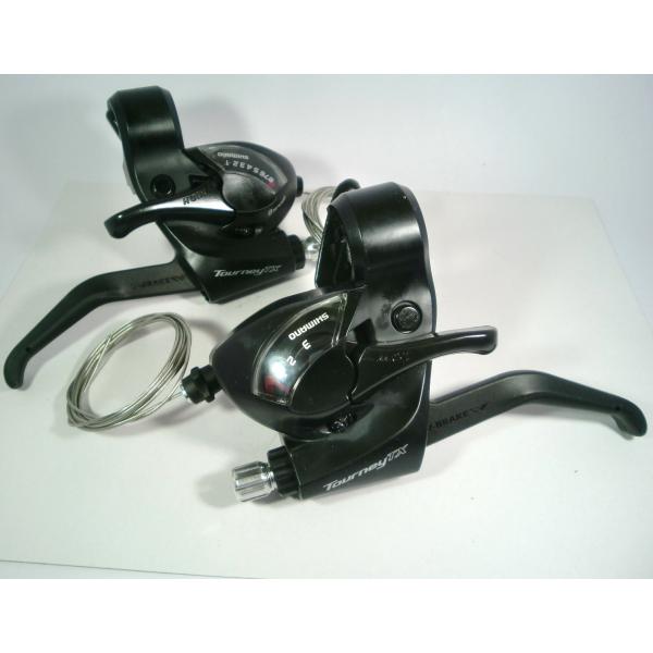 シマノ シフトレバー ST-TX800-8R/L 2フィンガー 3ｘ8Speed 左右セット ブラック 933