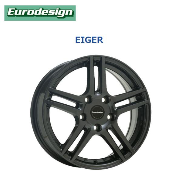 17インチ 5H120 7.5J 7.5J+37 5穴 ホイール 【2本セット 新品】  Eurodesign EIGER 送料無料 阿部商会