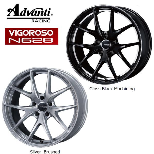 19インチ 5H112 8.5J 8.5J+35 5穴 ホイール 【2本セット 新品】  VIGOROSO N628 送料無料 アドヴァンティレーシング