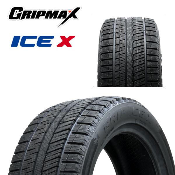 送料無料 グリップマックス スタッドレスタイヤ GRIP MAX GRIP ICE X グリップアイスエックス ブラックレター 195/55R16 2本