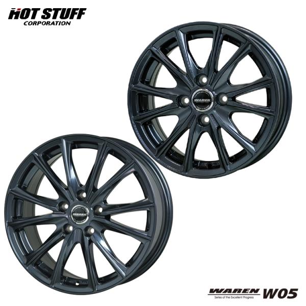 送料無料 ホットスタッフ WAREN W05 (GM) 4.5J-14 +50 4H-100 (14  