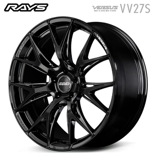 20インチ 5H112 8.5J 8.5J+45 5穴 ホイール 【1本単品 新品】 グロッシーブラック VERSUS VV27S 送料無料 レイズ