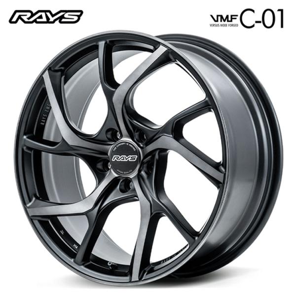 19インチ 5H112 8J 8J+45 5穴 ホイール 【2本セット 新品】  VMF C-01 PREMIUM 送料無料 レイズ