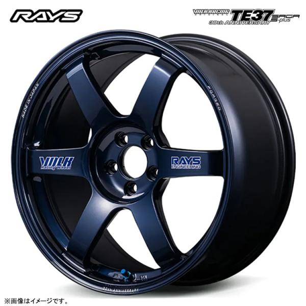 18インチ 5H120 9.5J 9.5J+20 5穴 ホイール 【1本単品 新品】 マグブルー TE37 SAGA S-plus 30TH MAG Blue 
