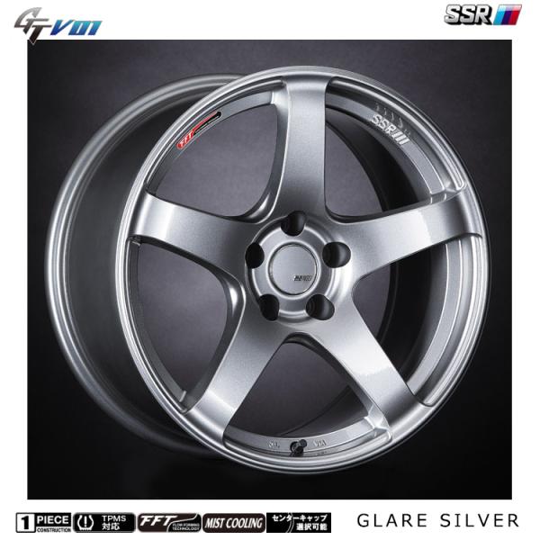 SSR GTV01 18インチ　8J +35 5H　114.3 4本セット SSR 4本購入で送料無料 GTV01 18x8.0J 5/114.3 +35 FB フラット