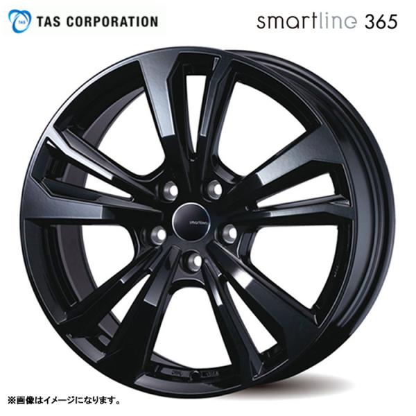 16インチ 4H98 6.5J 6.5J+35 4穴 ホイール 【4本セット 新品】  smartline 365 ティー・エー・エス