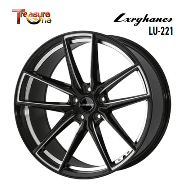 19インチ 5H112 8J 8J+49 5穴 ホイール 【1本単品 新品】 ブラックサイドミーリングアンダーカット(BKSM) Lxryhanes LU-22