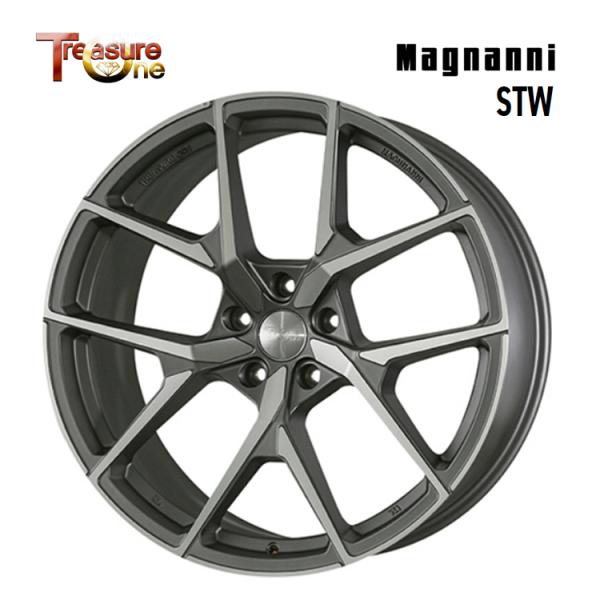 20インチ 5H120 8.5J 8.5J+33 5穴 ホイール 【1本単品 新品】 マットグレーポリッシュ (MGRP) Magnanni STW (MGRP