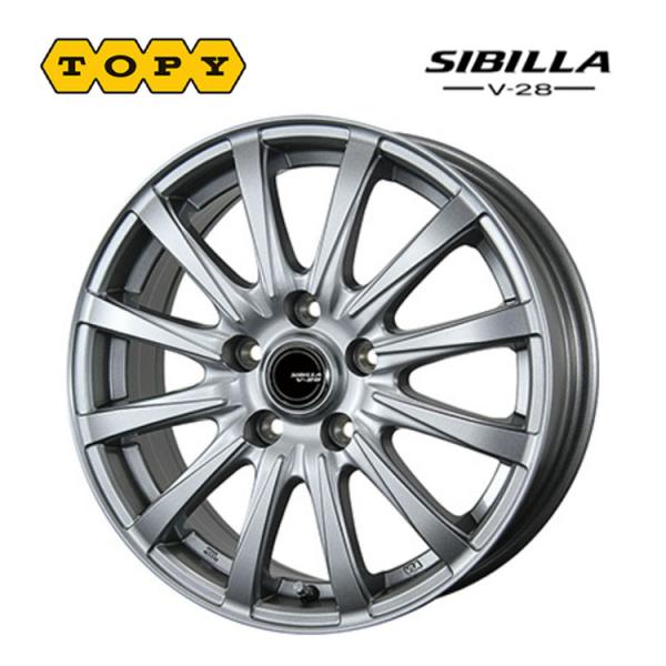 未使用品 4本 トピー シビラ V-28 6J-16 +45 5H-114.3 送料無料 トピー TOPY SIBILLA V-28 6J-16 +45 5H-114.3 (16