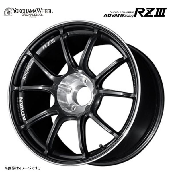 18インチ 5H114.3 8.5J 8.5J+50 5穴 ホイール 【1本単品 新品】 ブラックガンメタリック＆ダイヤモンドカット(BGC) ADVAN Ra
