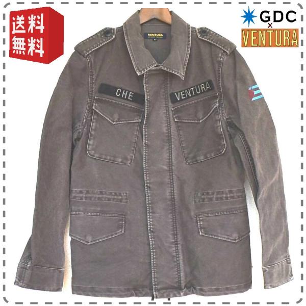 GDC サイズ46 グレー 日本製 モールスキン ミリタリージャケット 綿100 