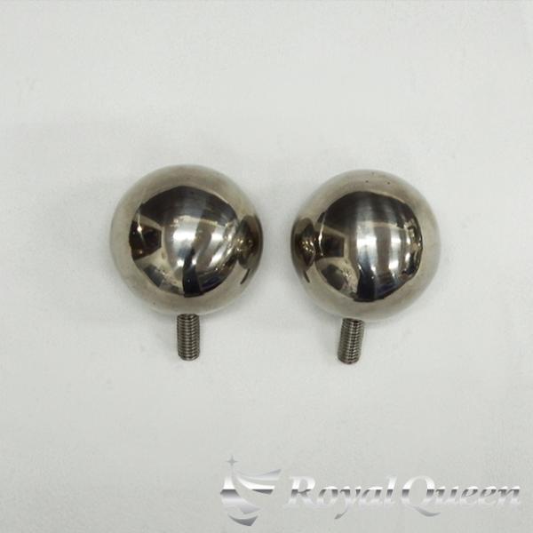 旗棒 コーナーポール 飾り５ ステン球 直径約50mm 1セット2個【RQCPD11】